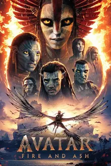 Affiche du film Avatar : Fire and Ash, disponible à la demande sur Iron IPTV